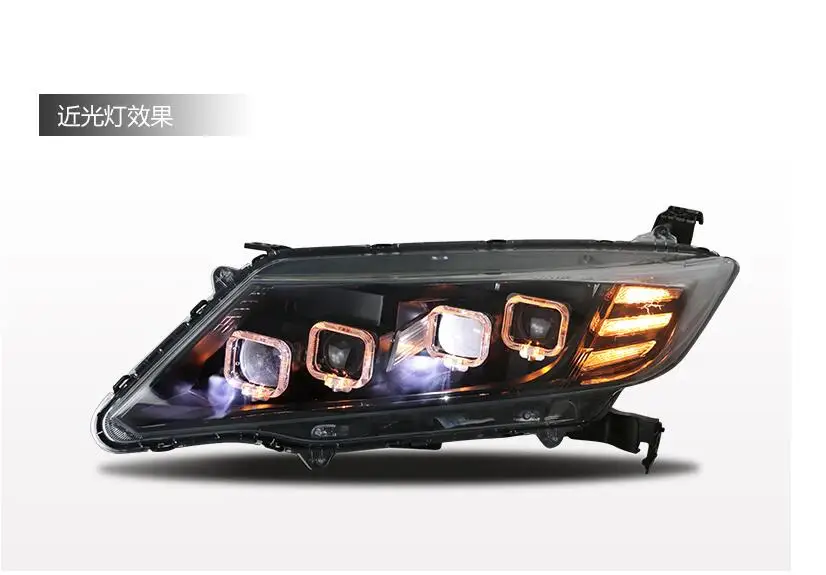 2 шт.~ 2019y автомобильный бупмер головной свет для Honda City фары автомобильные аксессуары все в светодиодный противотуманный фонарь для городской фары