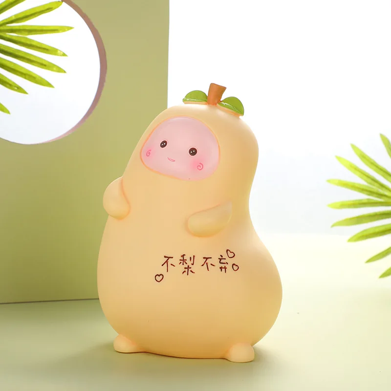 

Creative Cute Fruit Piggy Bank Coin Piggy Bank Home Desktop Decoration Children's Room Decoration Valentine's Day Birthday Gifts