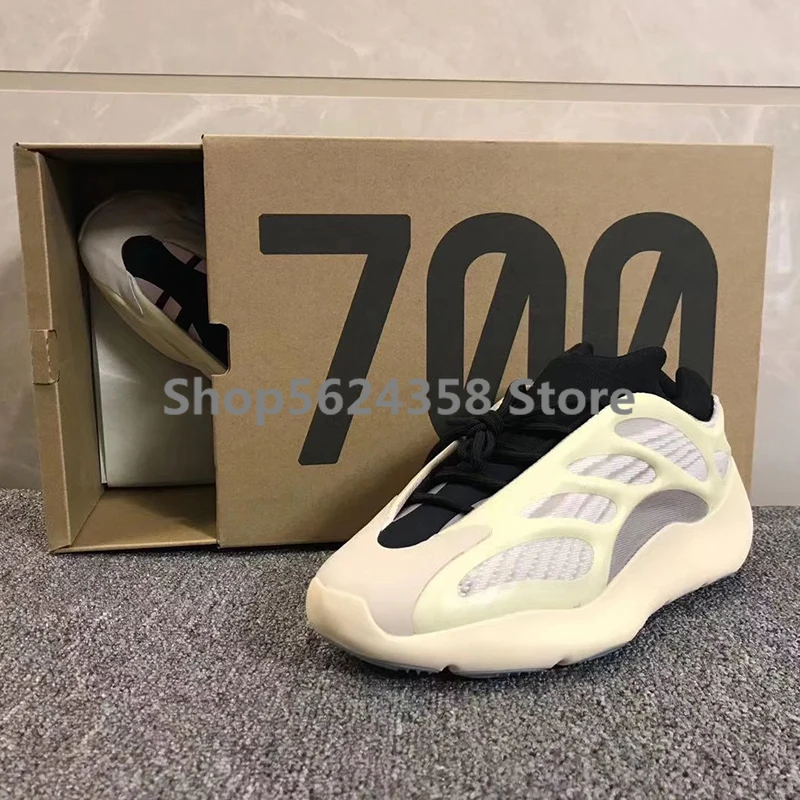 PK Version Azael 700 v3 Alvah Designer Shoes For Sale Glows In Dark Kanye West Men Womens Running Wave Runner | Спорт и развлечения