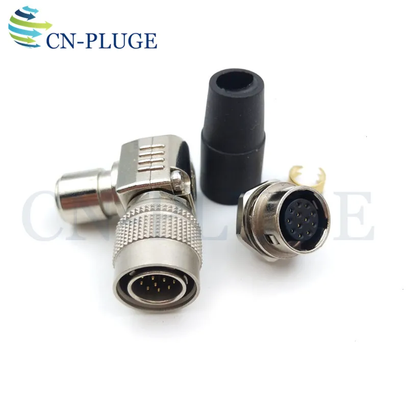 12-контактный разъем Hirose штекер и гнездо металлический на колено стандартные