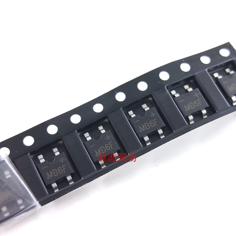 

MB6F мостовой стек выпрямитель мостовой стек 600V 0.5A выпрямитель SMD SOP4