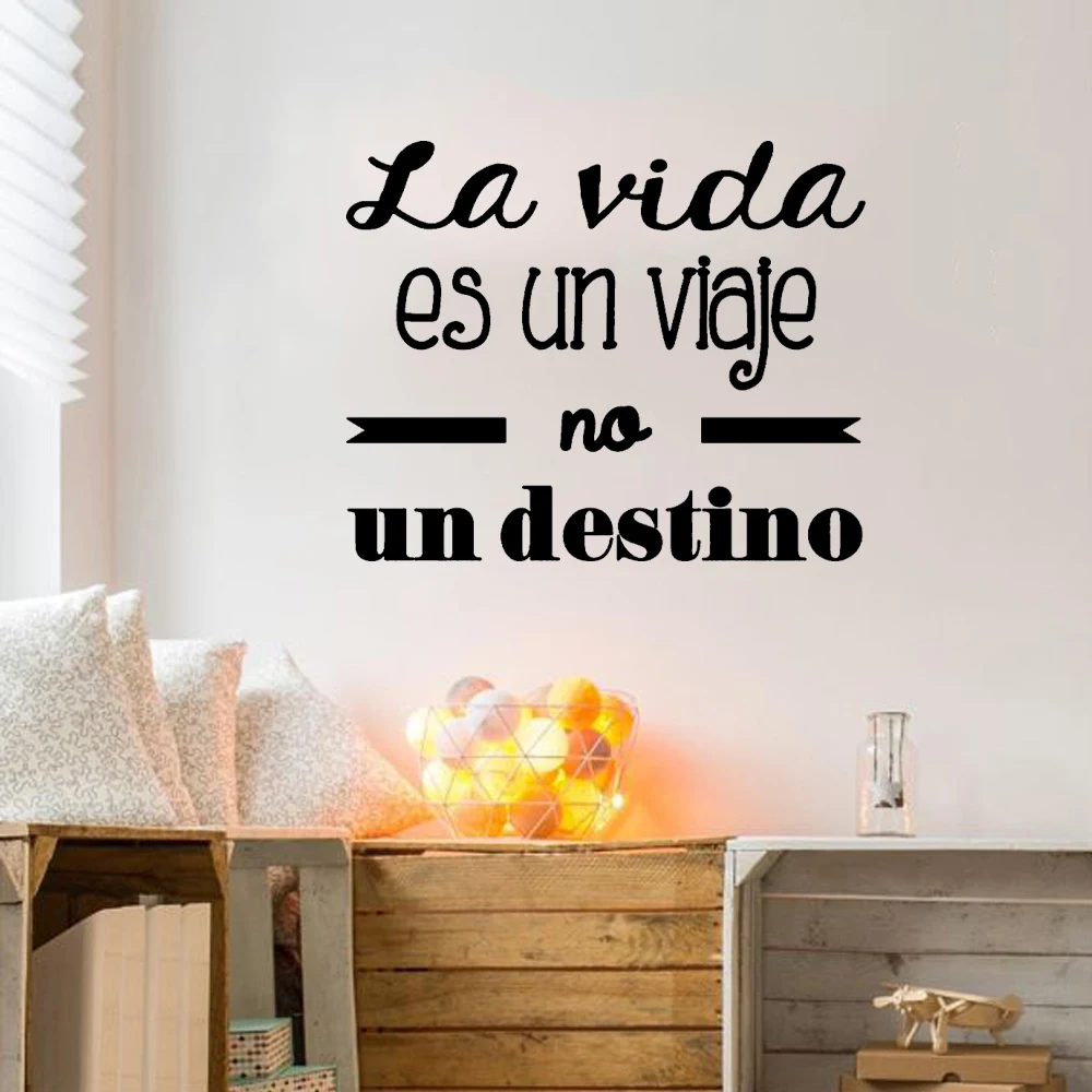 

Spanish Inspirational Quote Wall sticker Decal Art Mural For Living Room Home Decor House Decor Nursery Décor Baby RU4083