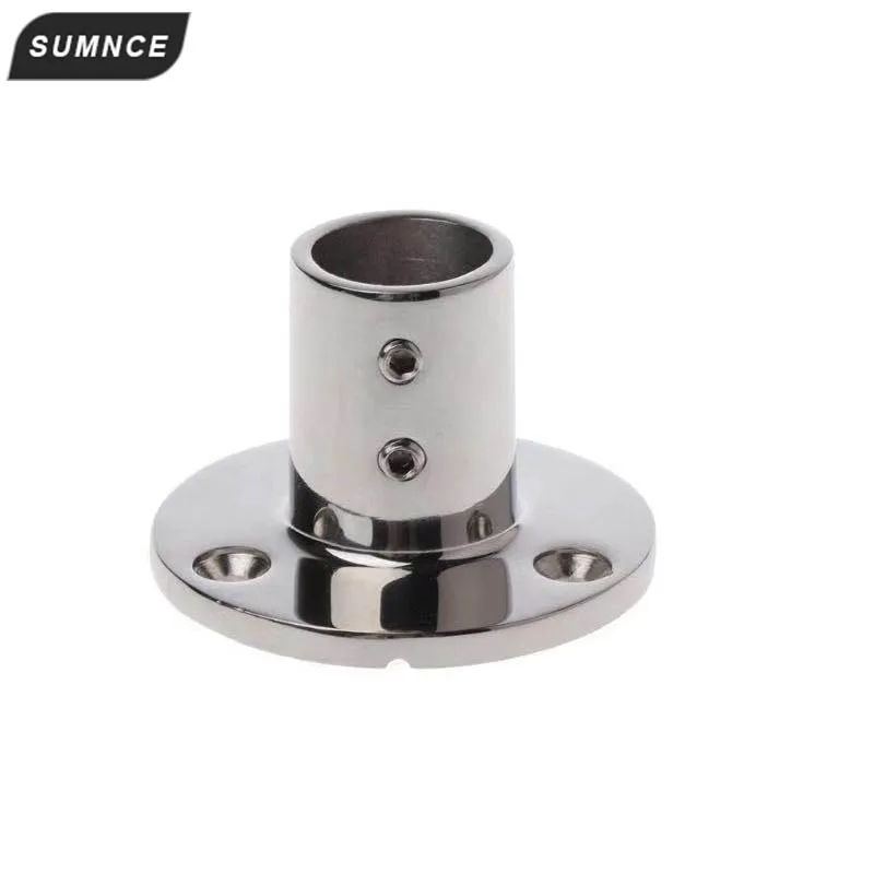 

Marine Stainless Steel Boat Hand Rail Fitting 90 Degree Round Base