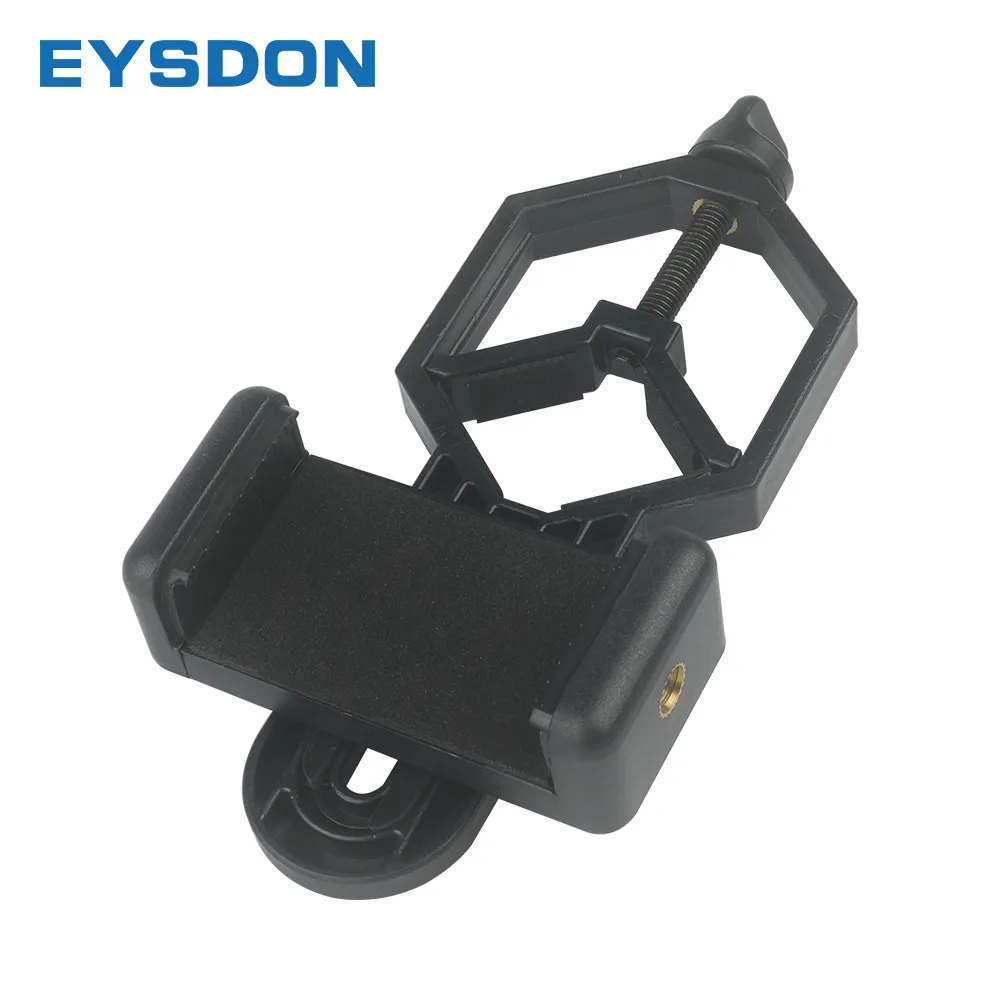 EYSDON-Adaptador de plástico para teléfono móvil, telescopio Monocular, prismáticos, soporte de Clip para teléfono móvil