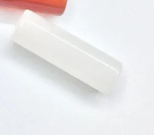 Transparent white Eruifa 10 шт. 13 мм длиной, 4 мм толщиной полудрагоценный каменный Шарм Подвеска ювелирные изделия DIY серьги ожерелье 11 цветов - Цвет: Transparent white