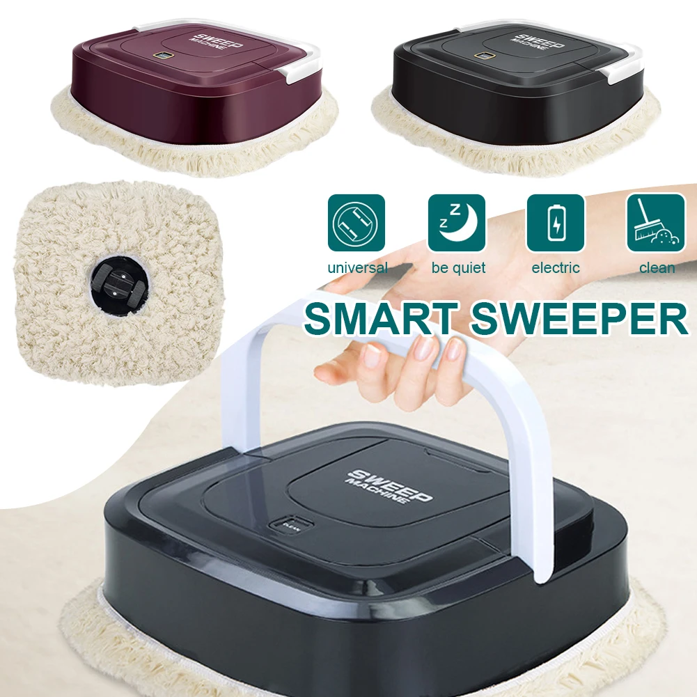 

USB Charging Mini Mop Machine Smart Home Lazy Mopping Machine Automatic Mopping Robot Suitable for Kitchen Living Room Bedroom