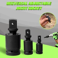 universal adjustable joint socket 360 degree swivel knuckle joint air impact wobble socket adapter hand tool 12 38 14