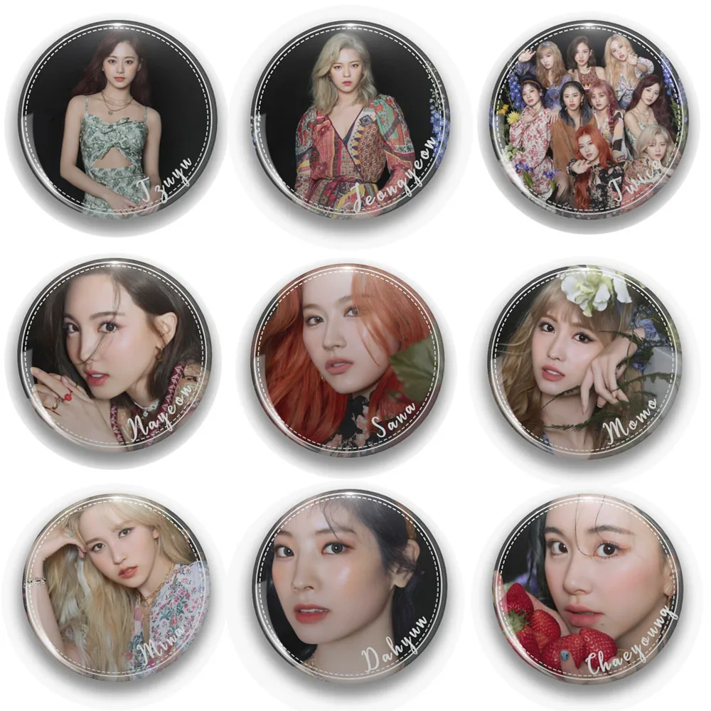 

1pcs Kpop Twice Brooch Return Album <More & More> Badge for fans badge HD photo print K-pop twice new arrivals