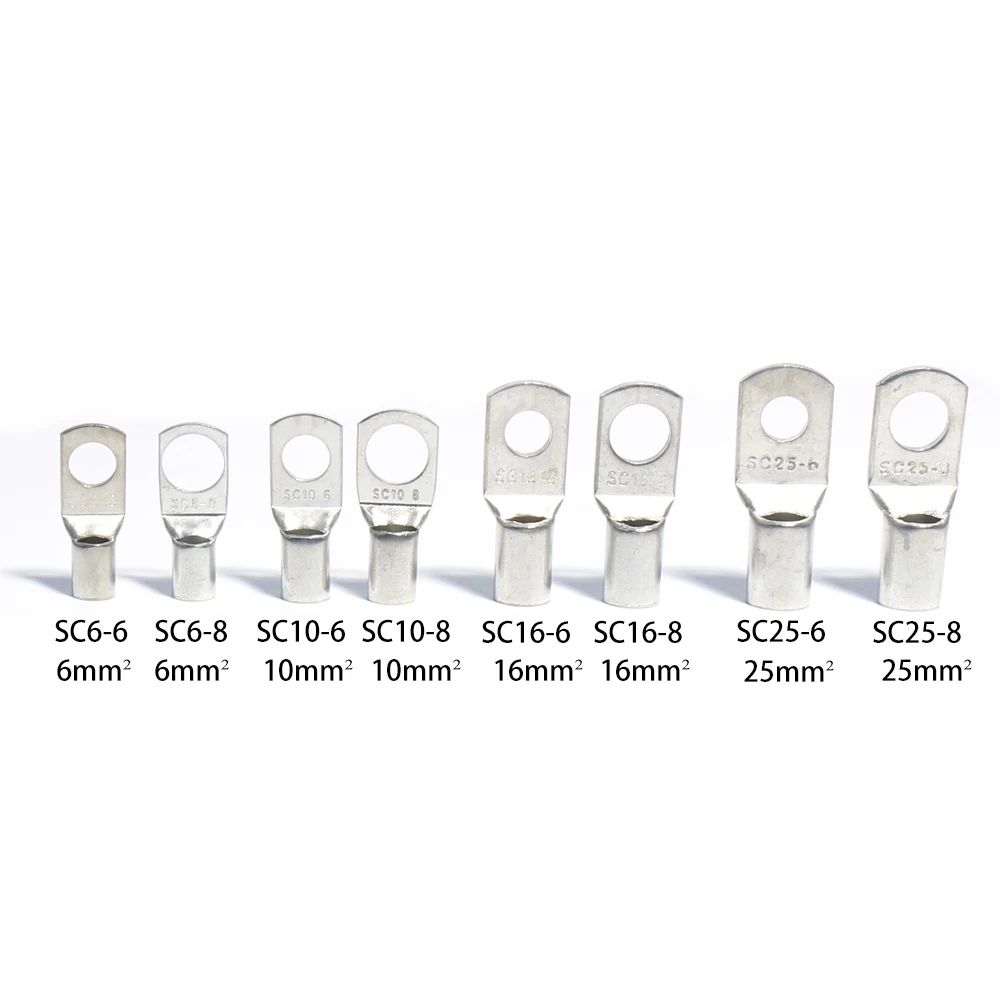 10 шт. с открытым носом отверстием для болта из луженой меди кабельные наконечники