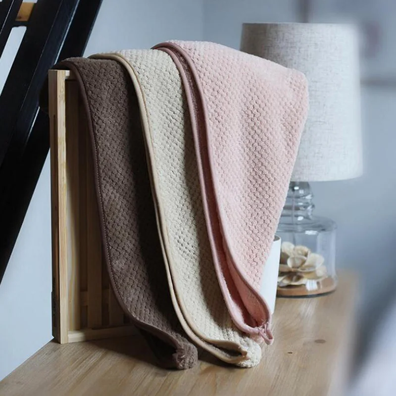 

Шапка для сушки волос для девочек, быстросохнущая шапка-полотенце для волос, шапка, банная шапка, однотонная шапка-полотенце, суперпоглощаю...