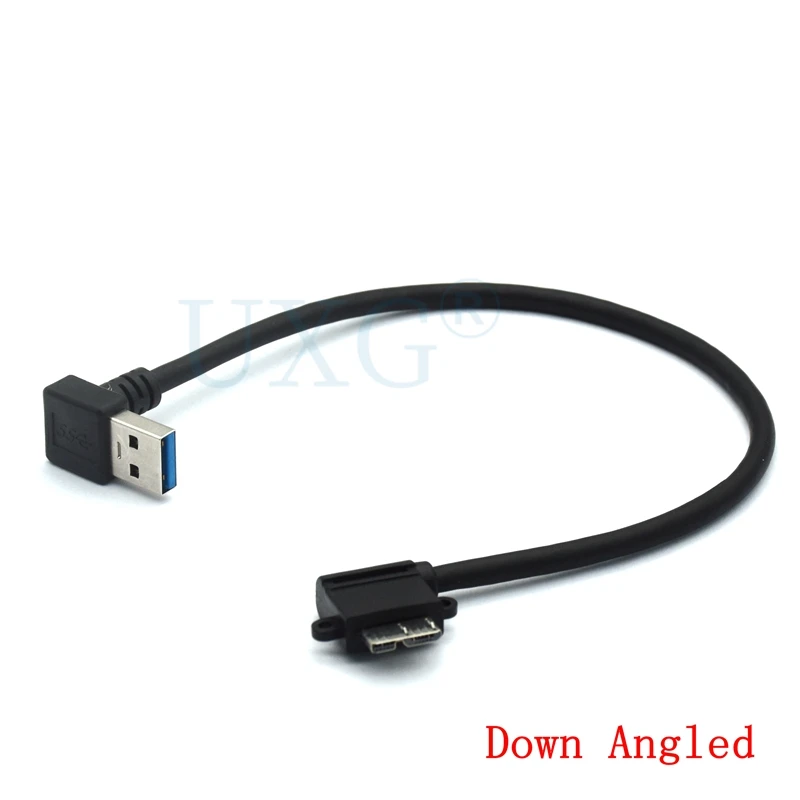 Фото 20 см USB 3 0 под прямым углом A Male к Micro B Мужской 10 пин короткий адаптер AM/MicroB кабель 20 см USB 3 0 под прямым углом A Male к Micro B Мужской 10 пин короткий адаптер AM/MicroB кабель