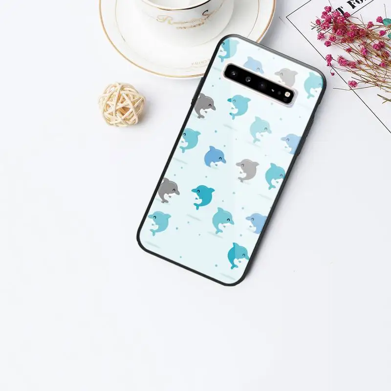 

cute cartoon Phone Case glass For Samsung S10 S20 S9 Plus s6 7 edge Note9 10 Luxury brand