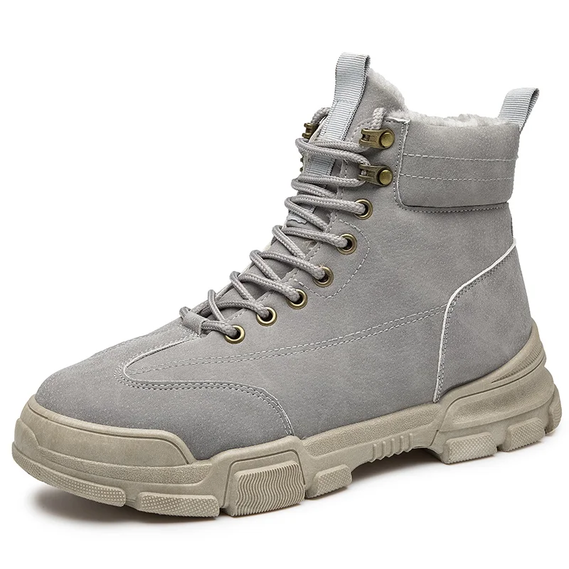 

Fashion Canvas Shoes Men Spring Autumn Black Gray Martin Boots Youth Boys Trend Casual Shoes Male Winter Boots Calcado Masculino