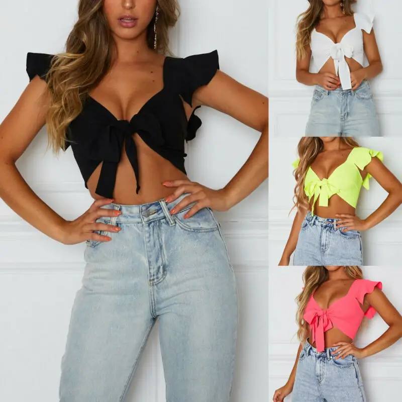 

Sexy Tanks Women Summer Sleeveless Bustier Crop Top Vest Casual Tank Tops Camisole Bralet Bralet Crop Top Summer Vest