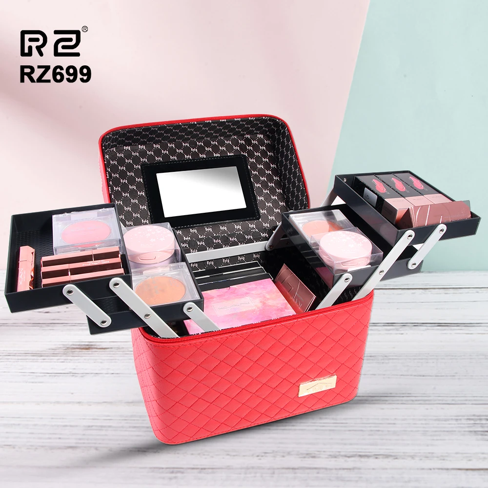 Beli Multifungsi Koper Bertingkat Besar Profesional Kosmetik Tas Travel Wanita Make Up Organizer Case Makeup Kecantikan Alat Tas