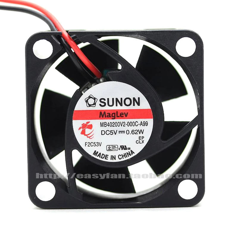 Новый оригинальный MB40200V2-000C-A99 4020 5V 0,62 W 4 см Ультра тихий маленький вентилятор