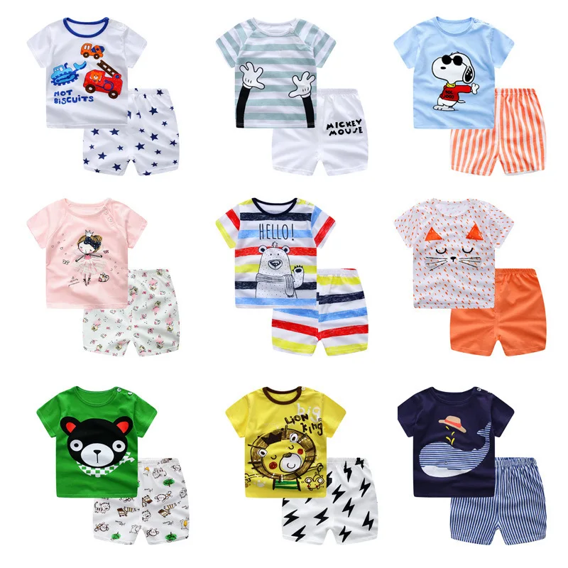 80-130cm Summer Baby Boy Clothes Cute Whale Children's Sets T-Shirt Denim Pants Cotton Kids Boys Children Clothing | Детская одежда