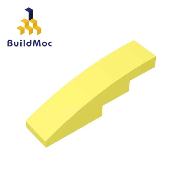 

BuildMOC Assembles Particles 11153 Slope Curved 4 x 1 For Building Blocks Parts DIY enlighten block bricks Educational gift Toys