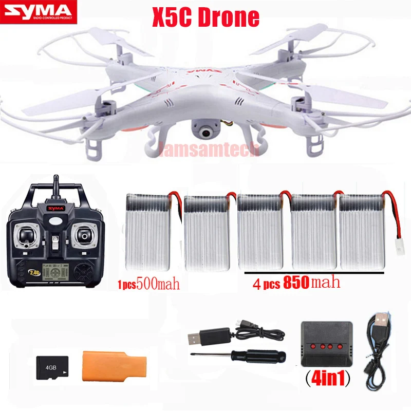 Оригинальный Syma X5C/ x5c 1 RC Квадрокоптер Дрон с камерой или X5 rc вертолет без