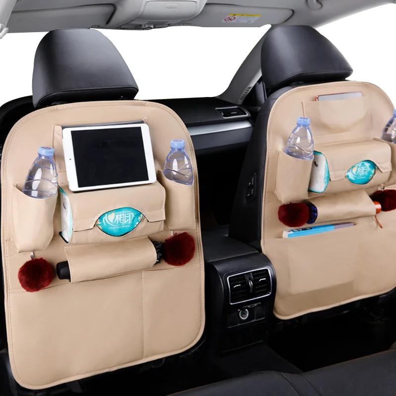 Автокресло сумка для хранения кожа спинка сиденья сумку организатор карманы