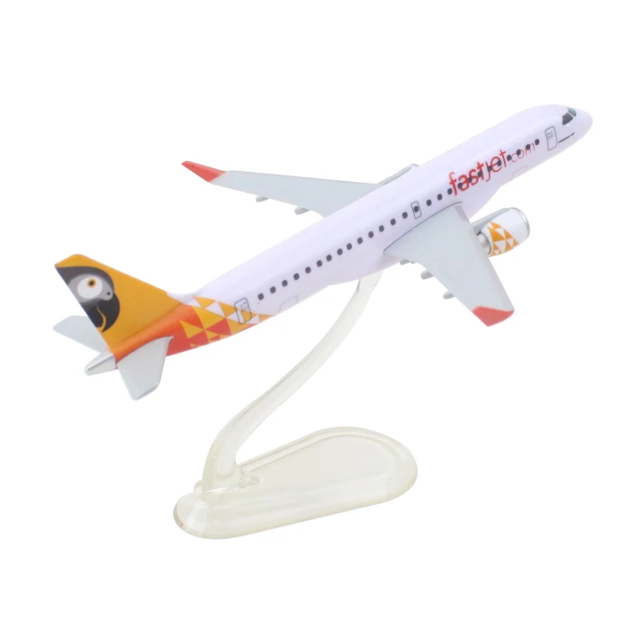 14.7cm 1:250 Scale Diecast Airplane Model Brazil FastJet E190 Airlines model Model Aircraft Collections Kids Toys Gifts