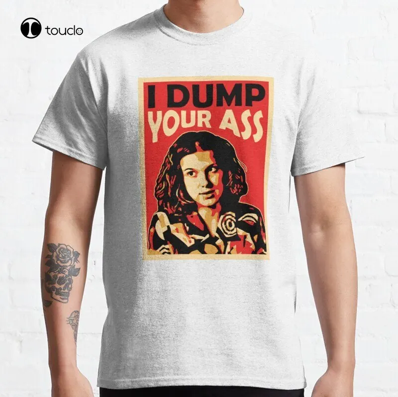 

Классическая хлопковая футболка с надписью «Я бросаю твою задницу»