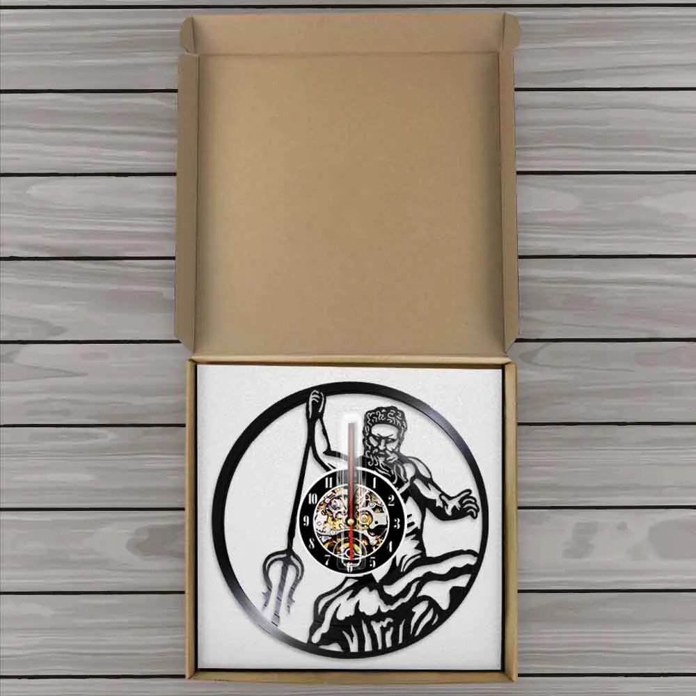 Настенные часы Poseidon с греческой мифологией изображением бога Нептуна мифа