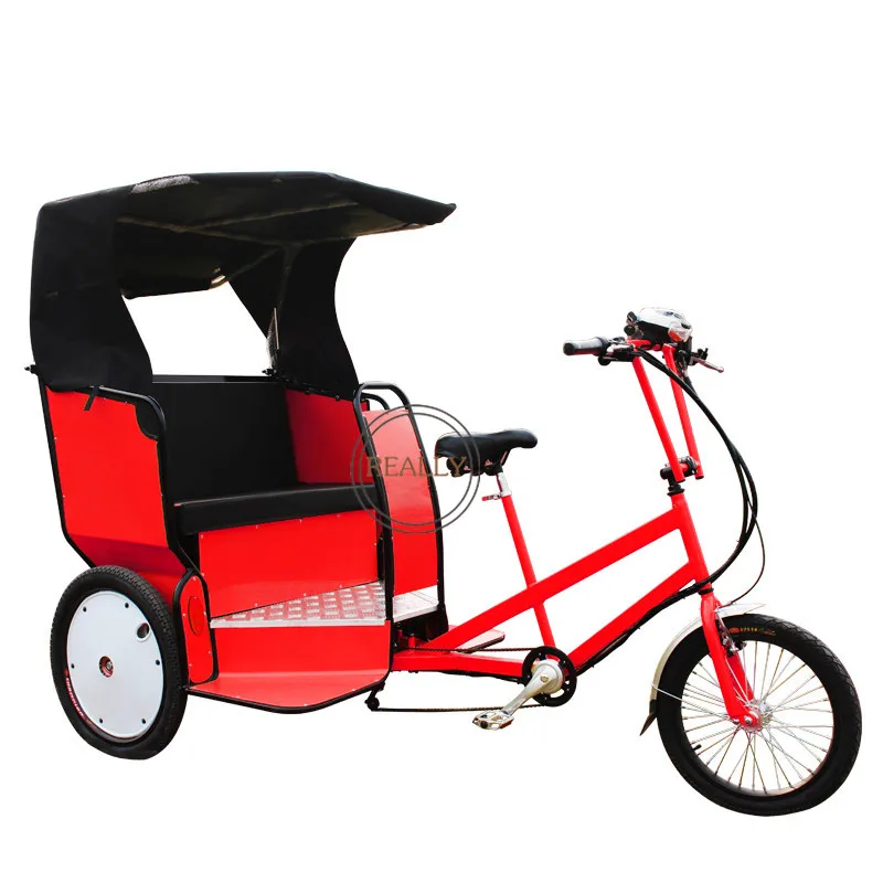 

In Stock Red Color Electic Adult Tricycle 3 Wheels Cargo Bike Outdoor Mobility Scooter Tuk Passenger Car