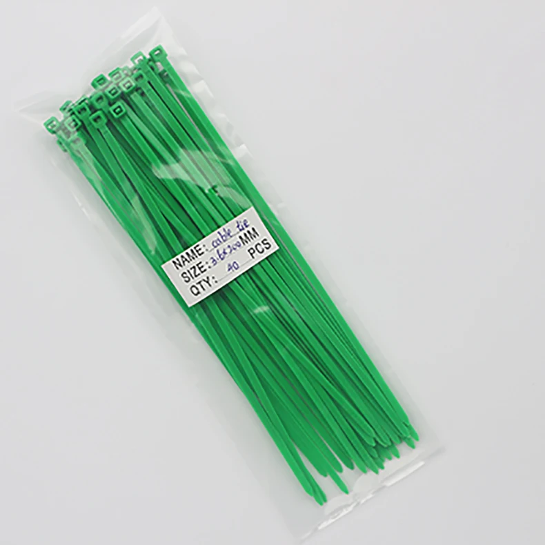 green color Self-locking plastic nylon tie cable fastening ring 150/200/250mm zip wraps strap | Обустройство дома