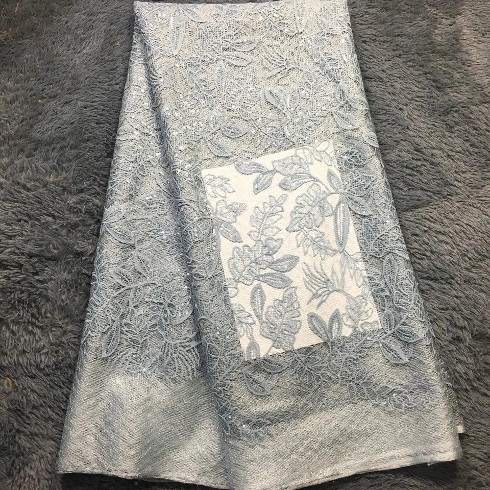 Розовая африканская кружевная ткань желто Белая французская 2021