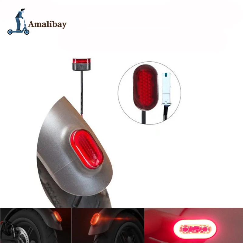Скутер светильник для XIAOMI MIJIA M365 Электрический задний фонарь скутера для Xiaomi M365 M187 Pro задний светильник безопасности Предупреждение единый светильник