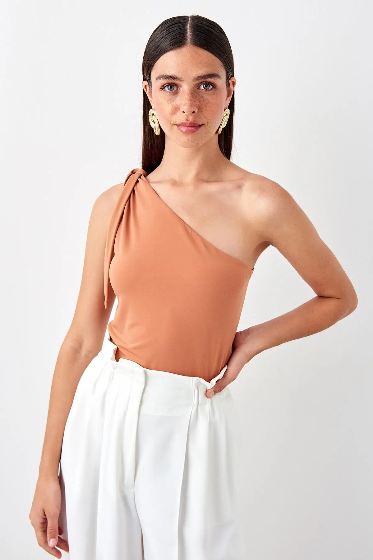 Trendyol горчичная шнуровка detayli Body TPRAW20BD0016 |