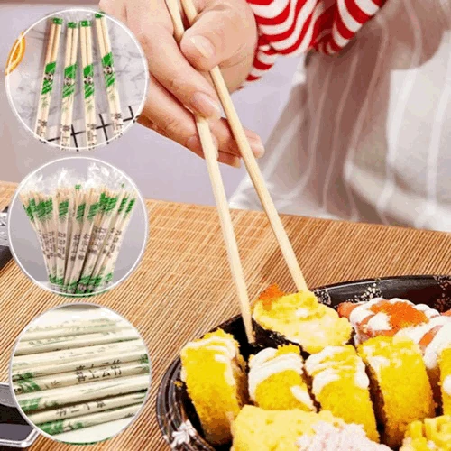 

Chopsticks Disposable Bamboo Wooden Ecological Chinese Japanese Sushi Fast Food Noodles Chop Stick Korean Tableware Toothpick