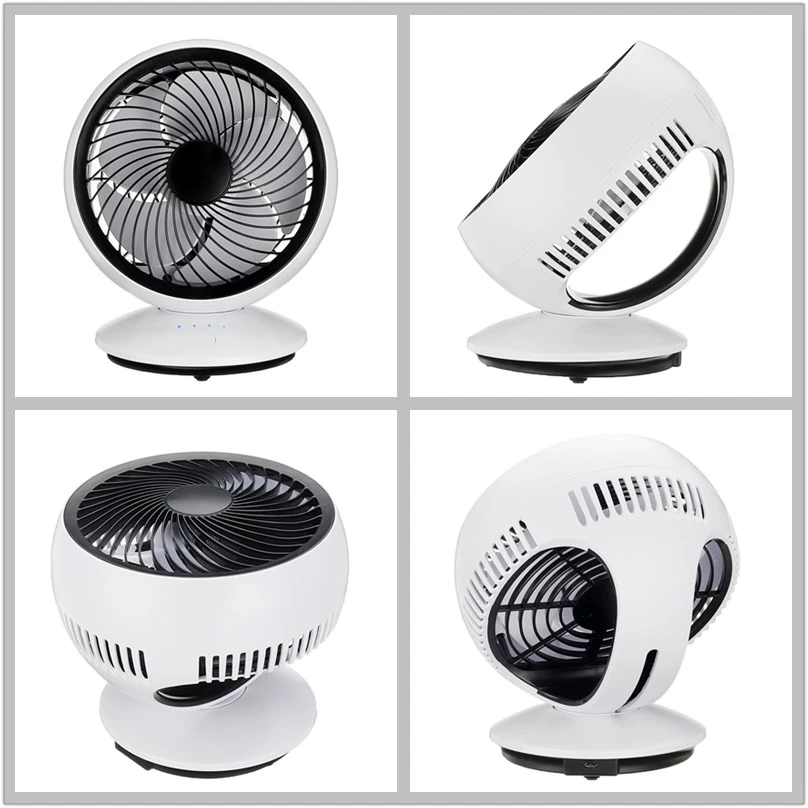 

AUGIENB Electric Fans Portable Mini Desk Fans / USB Rechargeable / 3-Speed / 270 Automatic Rotation / Six-leaf / Disassemble