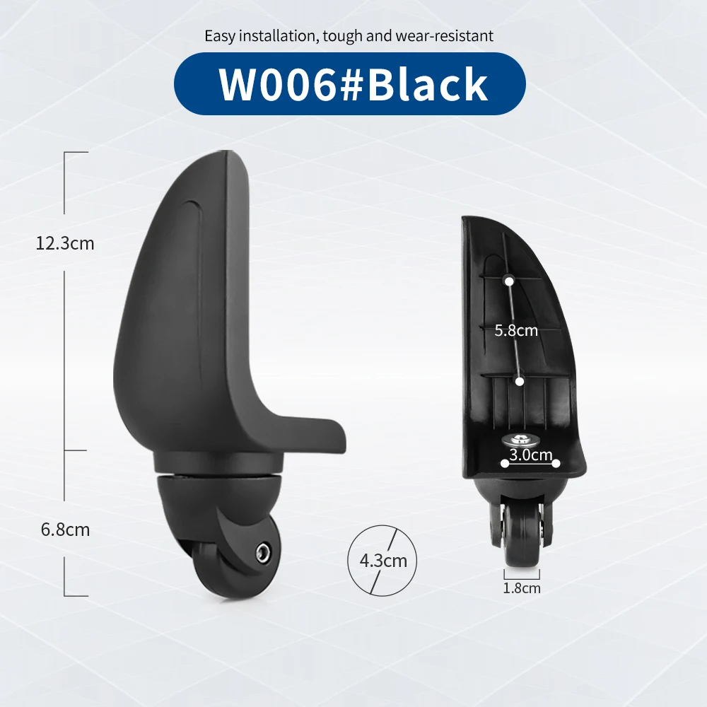 TANGYIPIN W006 Wheel accessories trolley case suitcase pulley replace caster password box luggage rubber roller universal wheels