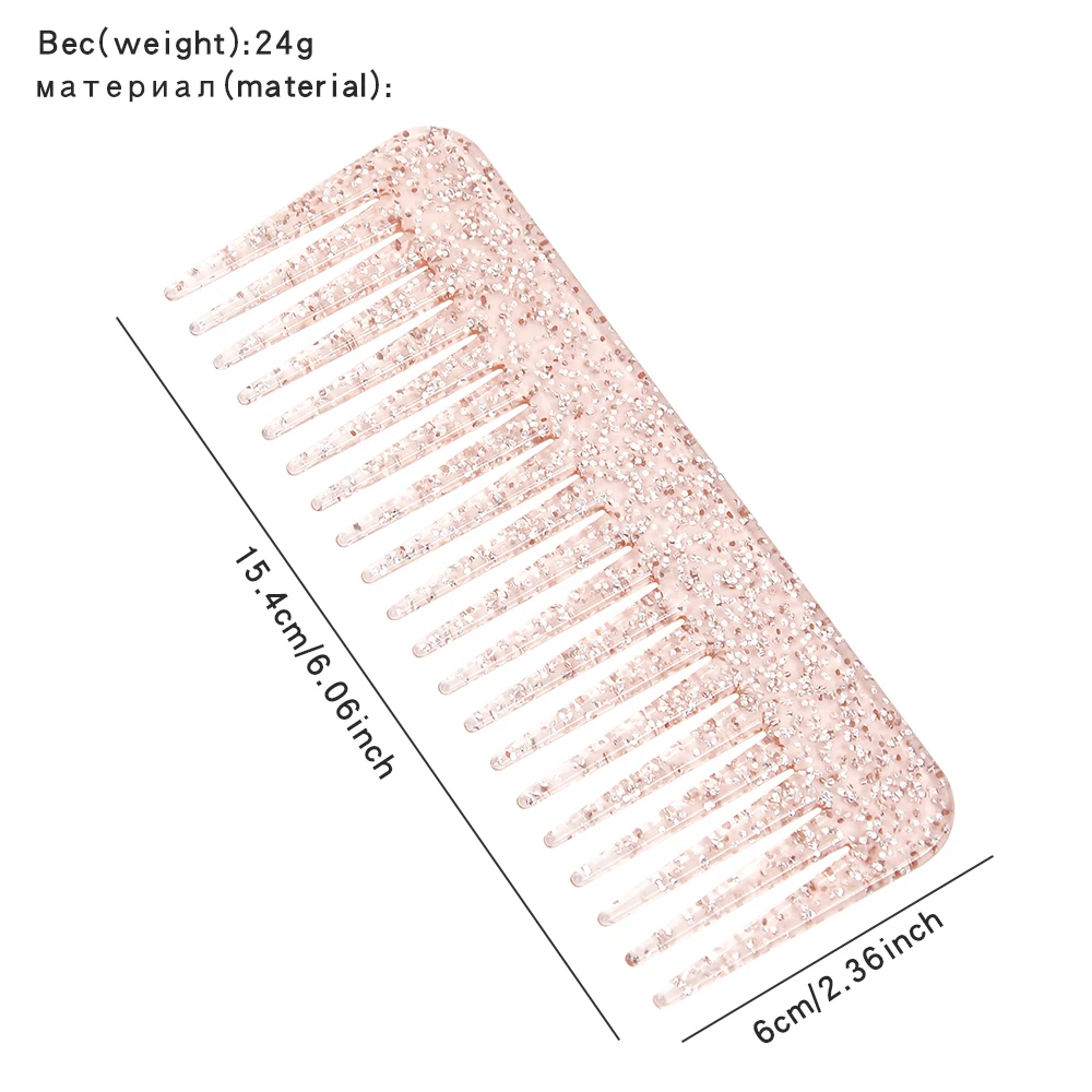 1 шт. 20 больших и розовых пластиковых профессиональных парикмахерских гребней