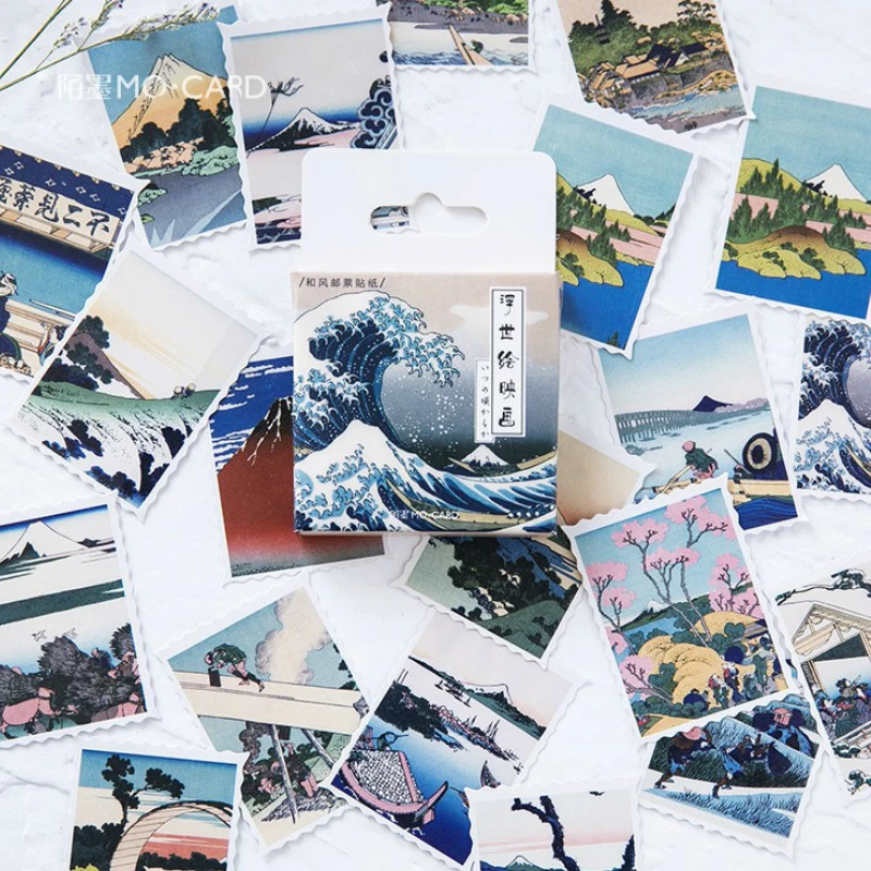 

40Pcs/Pack Japanese Style Stationery Stickers Doodling Travel DIY Sticker Car Motorcycle Luggage Laptop Bike Scooter Toys