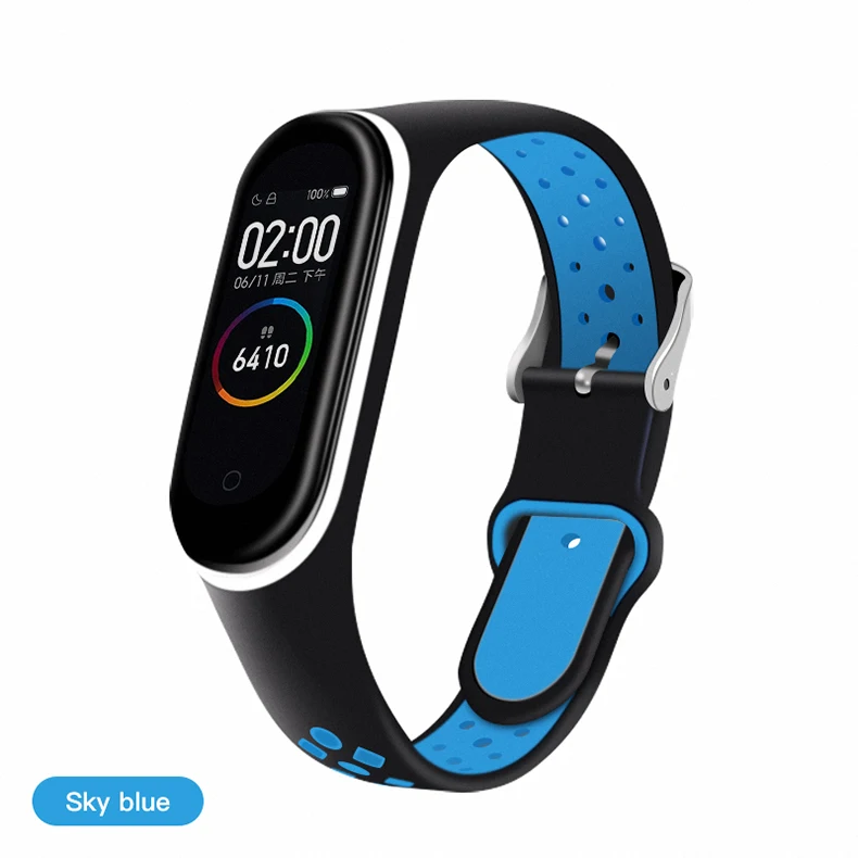 Ремешок силиконовый для Xiaomi mi band 4 мягкий спортивный браслет наручных часов Mi 3