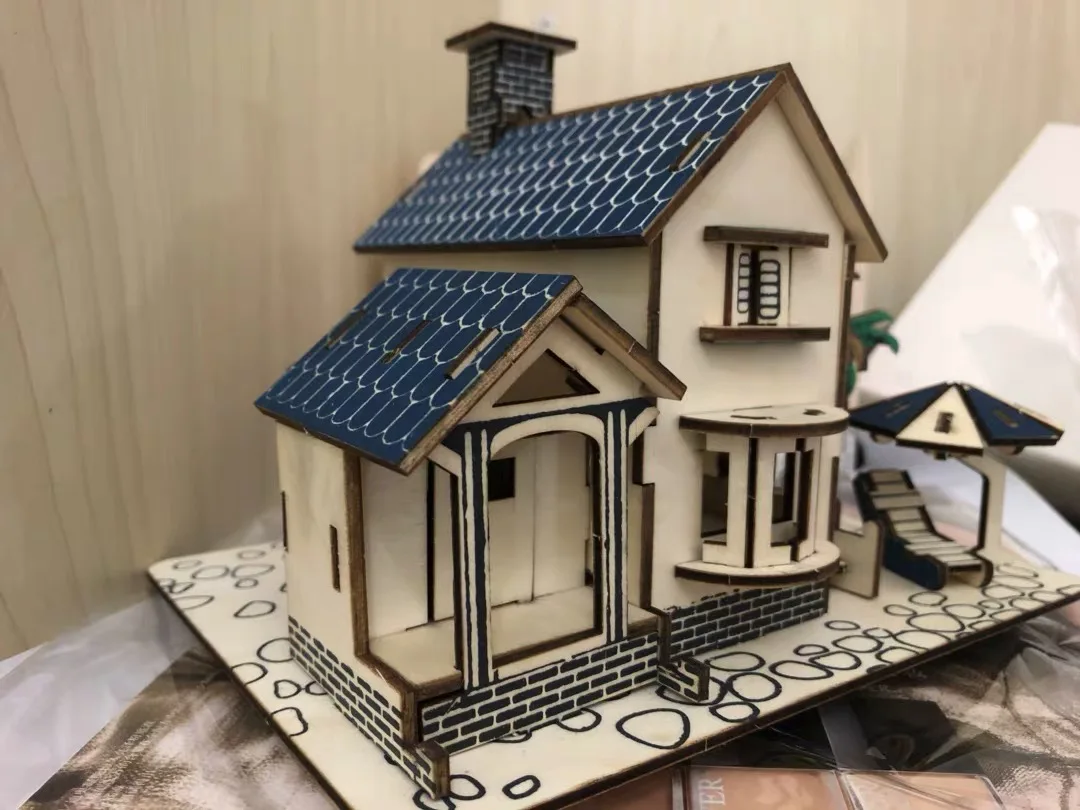 3D DIY Головоломка модель деревянные игрушки дом сборные блоки Деревянный конструктор детские развивающие игрушки