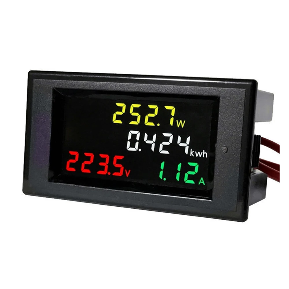 

100A AC AC80-300V AC200-450V LED Digital Voltmeter Ammeter Power Energy Voltage Current Meter Charger Tester Detector Monitor
