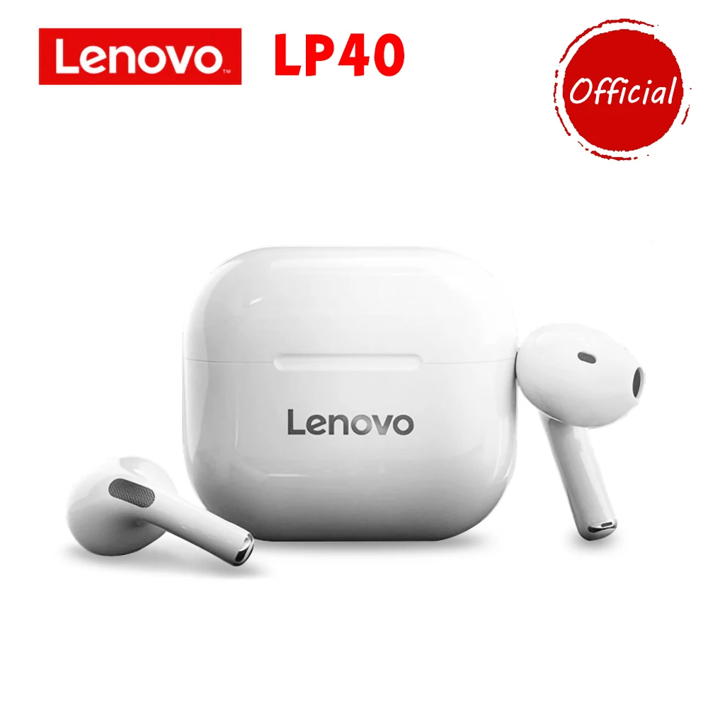 

Lenovo LivePods LP40 TWS Semi-in-ear Earphones Bluetooth Headphones True Wireless Earbuds with Touch Control Headset Original