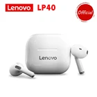 Оригинальные наушники Lenovo LivePods LP40 TWS, полувкладыши, Bluetooth наушники, настоящие Беспроводные наушники с сенсорным управлением, гарнитура