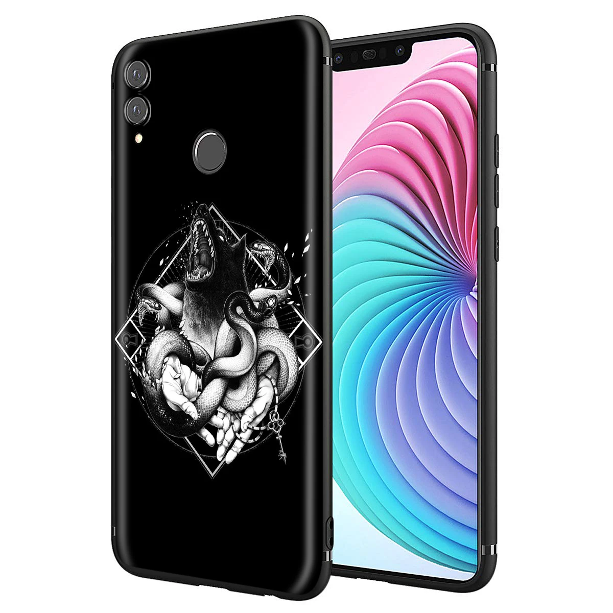 Силиконовый чехол YIMAOC с змеями и цветами для Huawei Honor 6a 7a 7c 7x8 9 10 Lite Pro Y6 2018 2017 Prime |