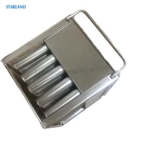 cylinder shaped ice pop mold column popsicle ice cream mould 40 cells with sticks holder stainless steel