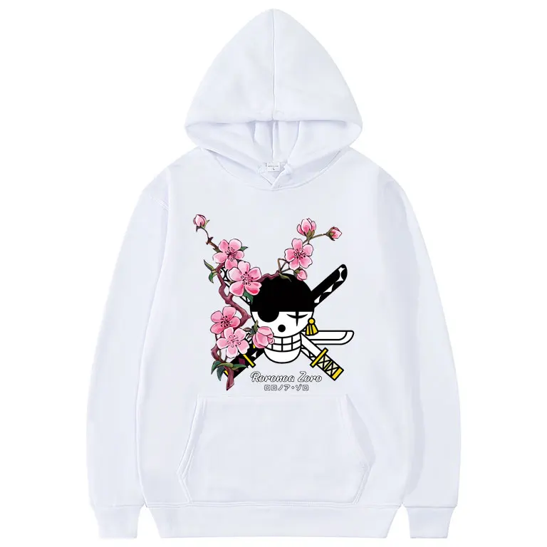

2021 Japan Anime Roronoa Zoro Print Hoodie All-match Women Men One Piece Manga Hoodies Oversized Sweatshirt Couples Cosplay Coat