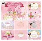 Allenjoy принцесса платье принц фотография фоны Корона карета замок цветы фотосессия детский день рождения товары для вечеринки