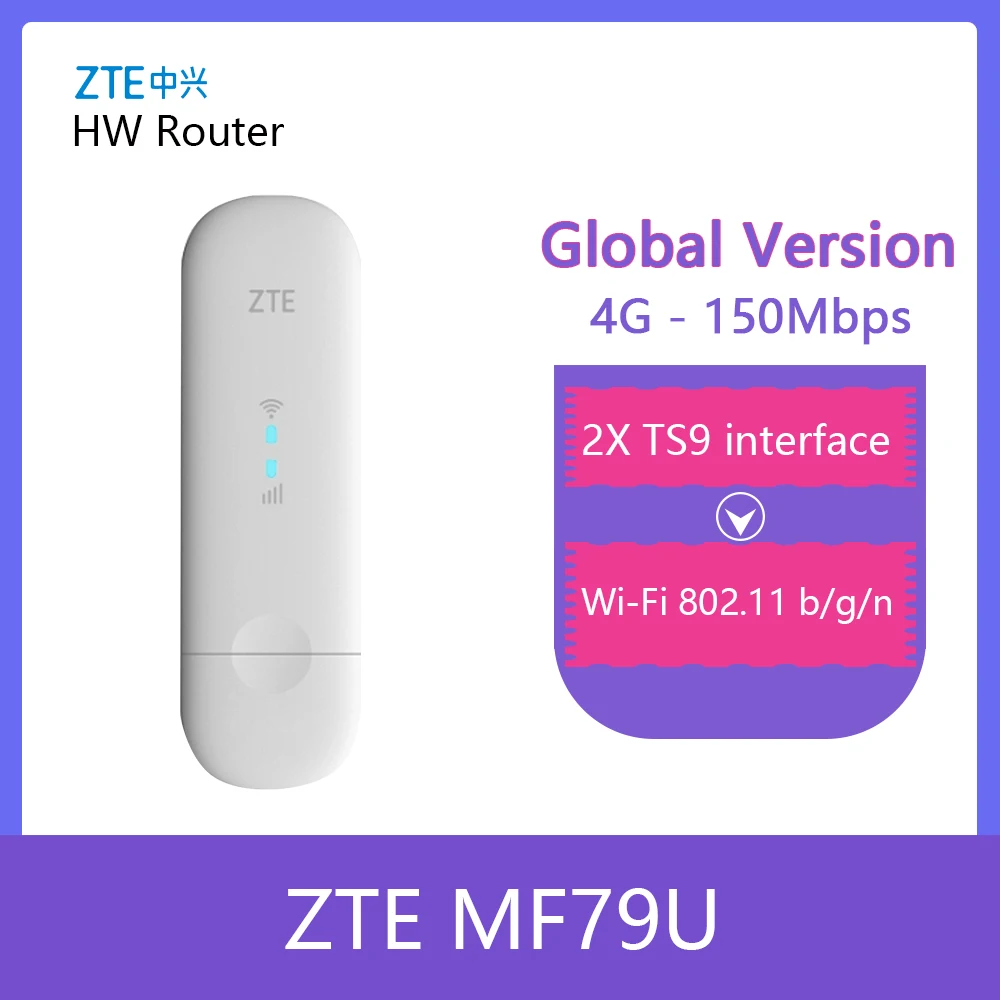 Разблокированный ZTE MF79 4G150M LTE USB Wingle 4G WiFi модем dongle автомобильный wifi PK Huawei E8372h 153 608|3G