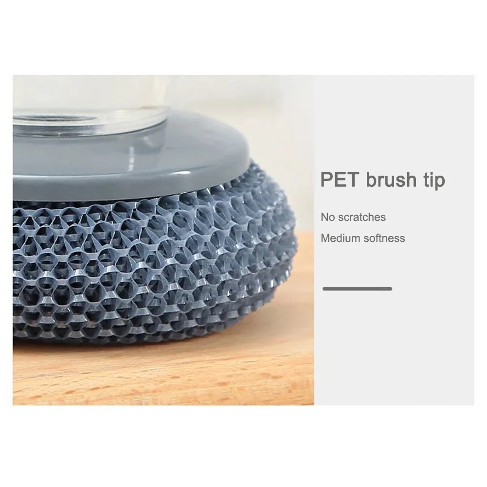 

Kitchen Soap Dispensing Palm Brush Cleaning Brushes Dishwashing Scrubber Soap Dispenser Refillable Washing Sponge Kitchen Cleane
