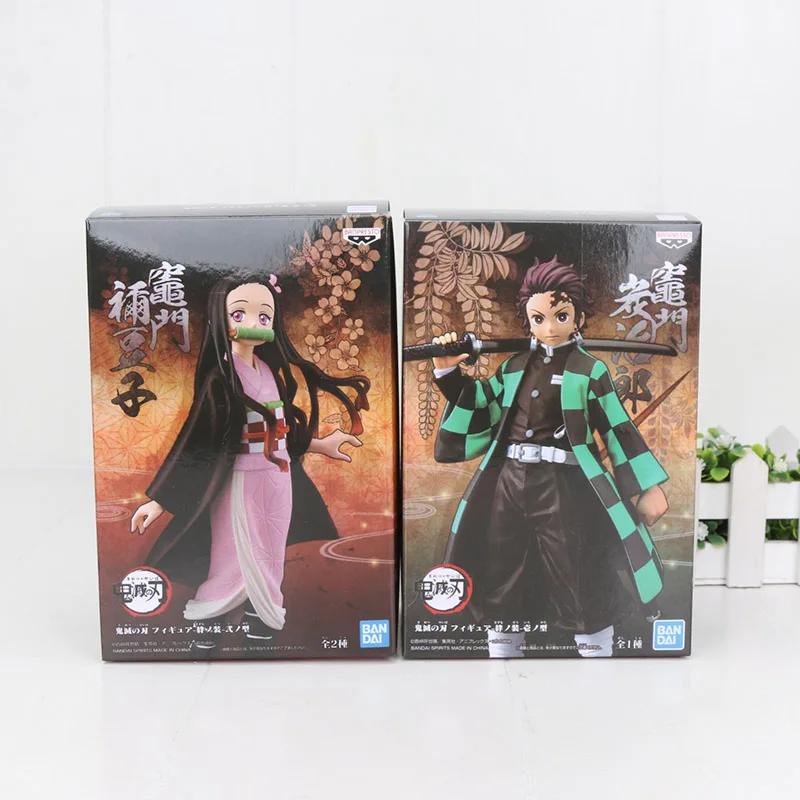 16 см Kamado Tanjirou Kamado Nezuko Фигурка Игрушка Аниме демон убийца Kimetsu no Yaiba ПВХ фигурка модель игрушки
