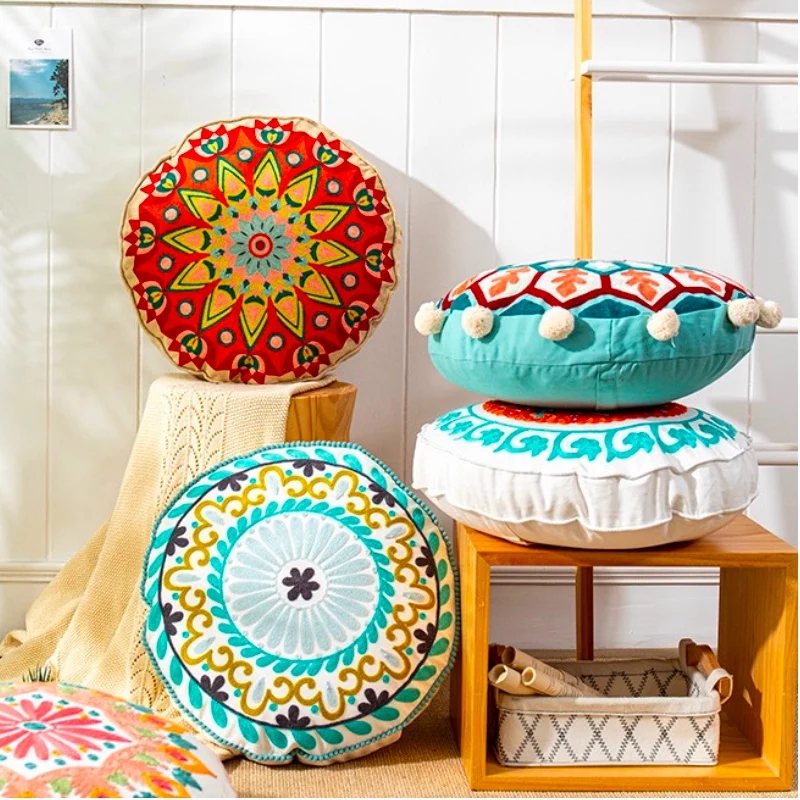 Рождественская круглая наволочка для подушки декоративная винтажное искусство